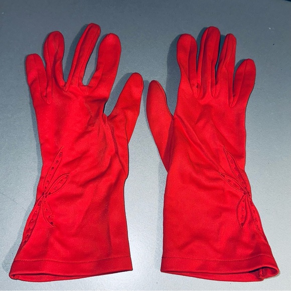 Vintage Red Paris Gloves 1940’s - Picture 1 of 5